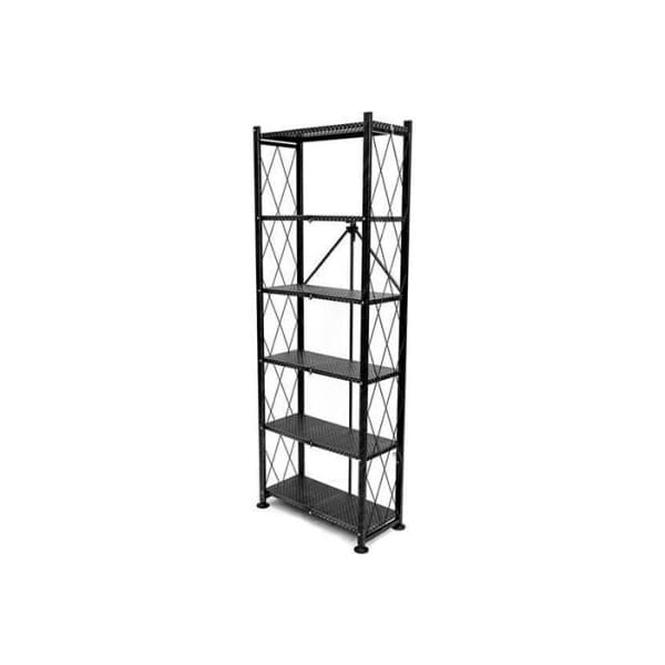 Origami Rack Origami RB-OTM-BLACK 6 tier Bookshelf 24"L x 10-3/5"W x 65"H Black RB-OTM-BLACK - main